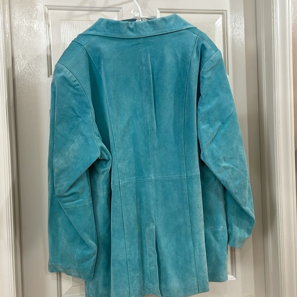 NWT Dialogue Seafoam Suede Jacket - Picture 4 of 6